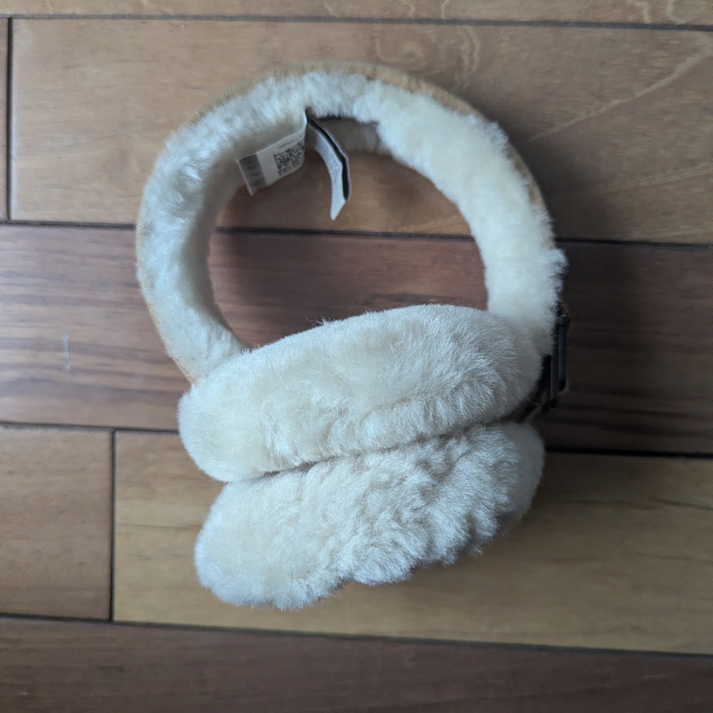 UGG Beige Tan Shearling Earmuffs